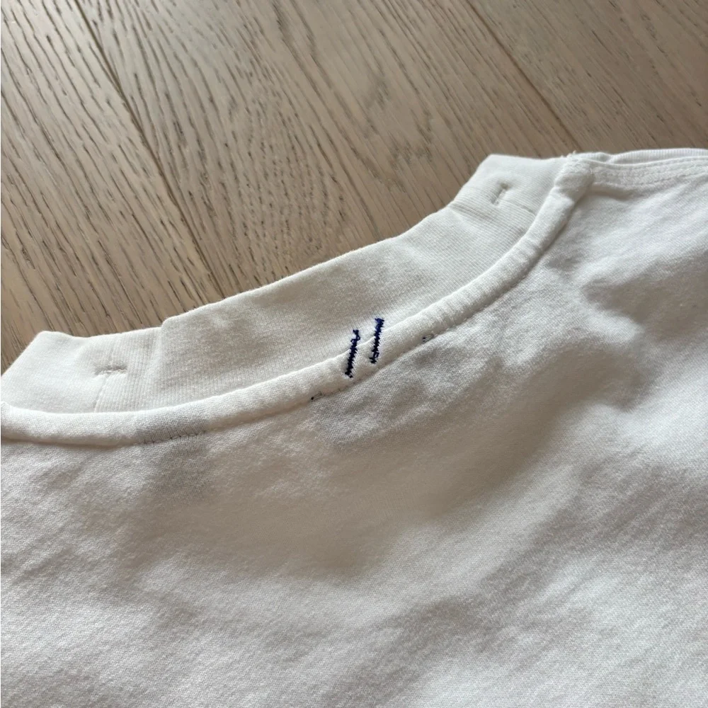 Burberry Men’s White Cotton jersey T-shirt Size Small Oversized - Picture 5 of 6